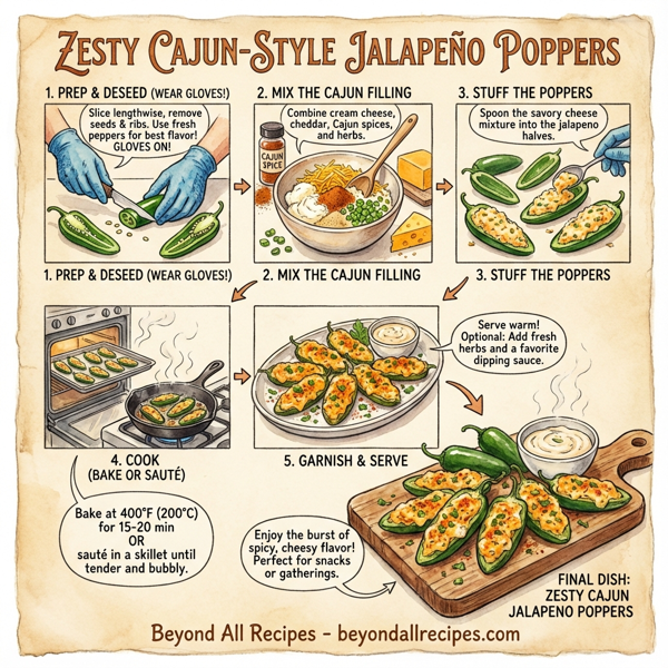 Zesty Cajun-Style Jalapeno Poppers instructions