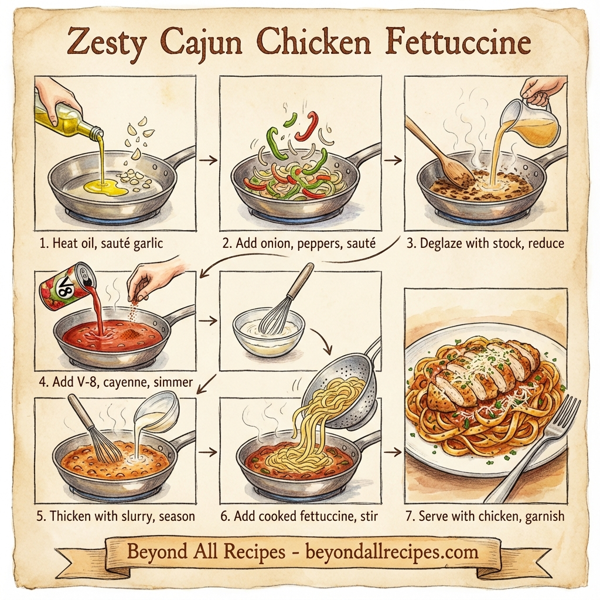 Zesty Cajun Chicken Fettuccine instructions