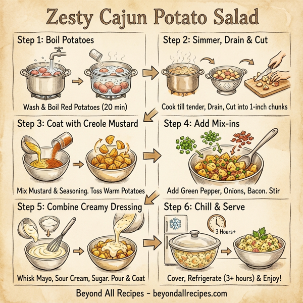 Zesty Cajun Potato Salad instructions