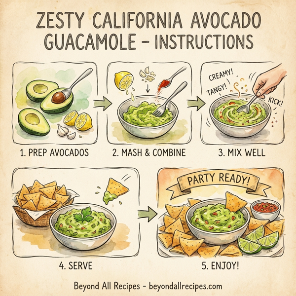 Zesty California Avocado Guacamole instructions