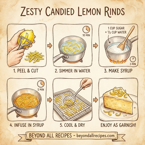Zesty Candied Lemon Rinds instructions