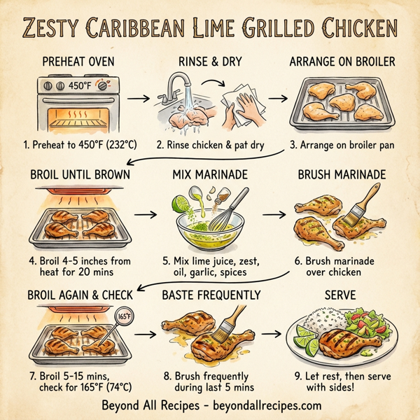 Zesty Caribbean Lime Grilled Chicken instructions