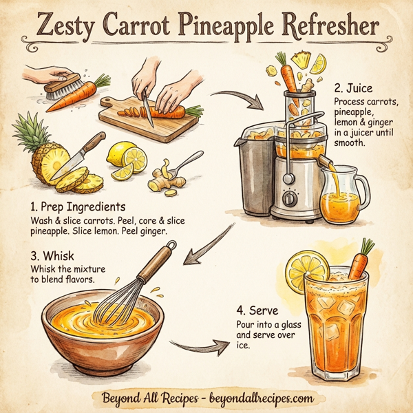 Zesty Carrot Pineapple Refresher instructions