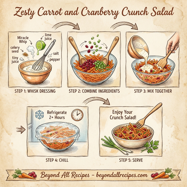 Zesty Carrot and Cranberry Crunch Salad instructions