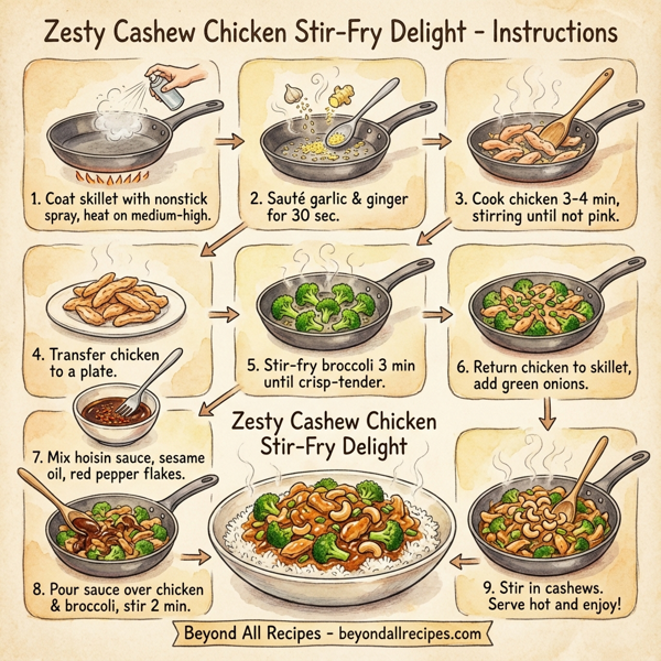 Zesty Cashew Chicken Stir-Fry Delight instructions