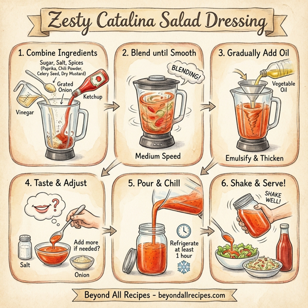 Zesty Catalina Salad Dressing instructions