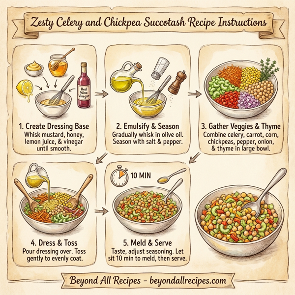 Zesty Celery and Chickpea Succotash instructions