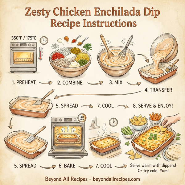 Zesty Chicken Enchilada Dip instructions