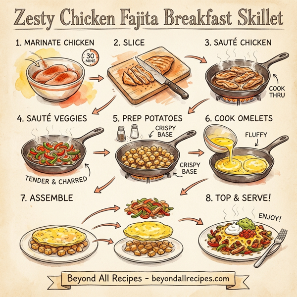 Zesty Chicken Fajita Breakfast Skillet instructions