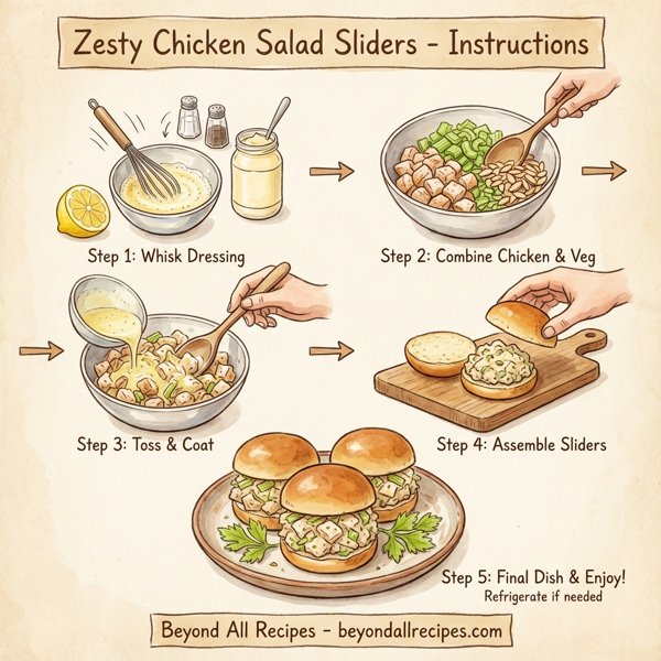 Zesty Chicken Salad Sliders instructions