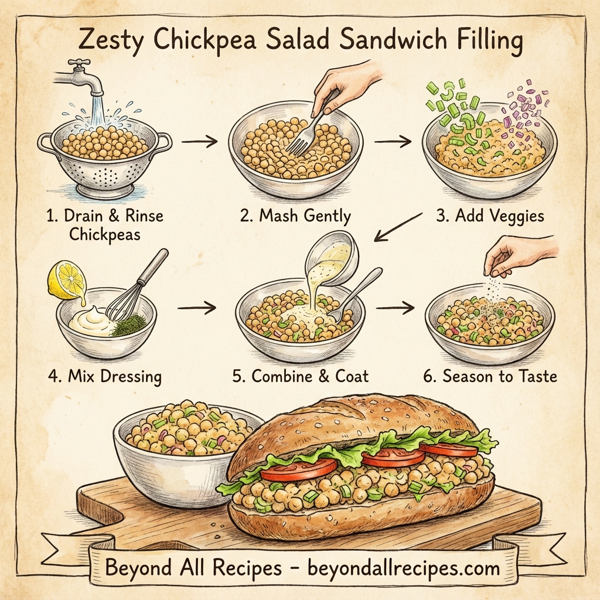 Zesty Chickpea Salad Sandwich Filling instructions