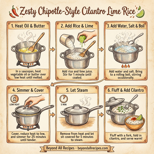 Zesty Chipotle-Style Cilantro Lime Rice instructions