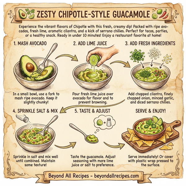 Zesty Chipotle-Style Guacamole instructions