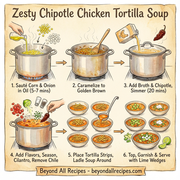 Zesty Chipotle Chicken Tortilla Soup instructions