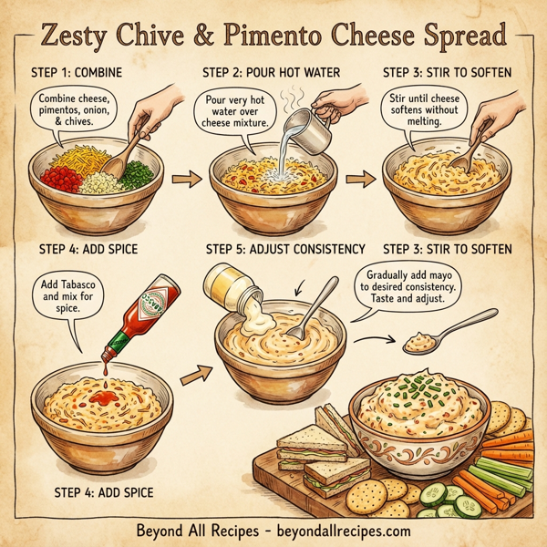 Zesty Chive & Pimento Cheese Spread instructions