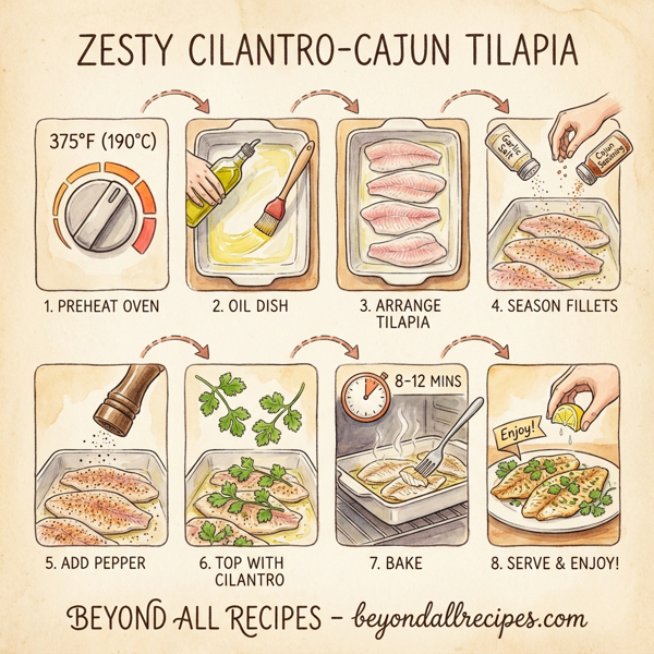 Zesty Cilantro-Cajun Tilapia instructions