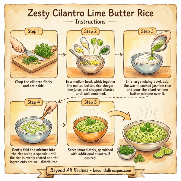 Zesty Cilantro Lime Butter Rice instructions