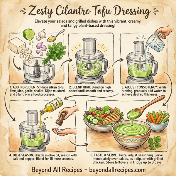 Zesty Cilantro Tofu Dressing instructions