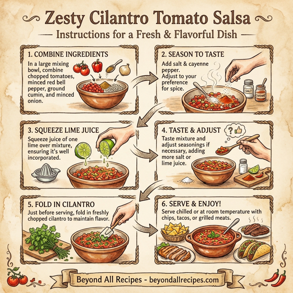 Zesty Cilantro Tomato Salsa instructions