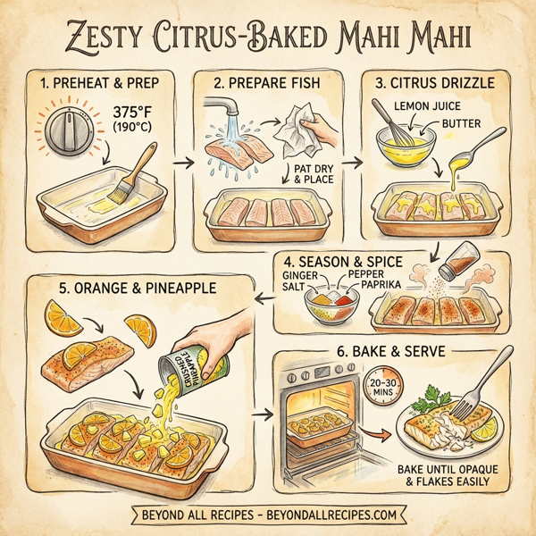 Zesty Citrus-Baked Mahi Mahi instructions