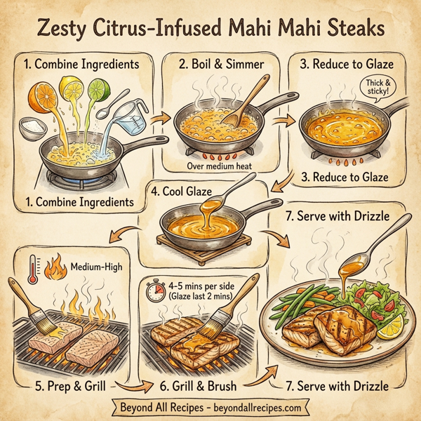 Zesty Citrus-Infused Mahi Mahi Steaks instructions