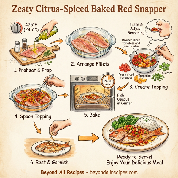 Zesty Citrus-Spiced Baked Red Snapper instructions