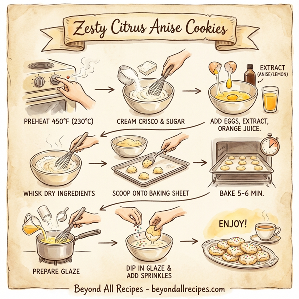 Zesty Citrus Anise Cookies instructions