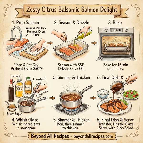 Zesty Citrus Balsamic Salmon Delight instructions