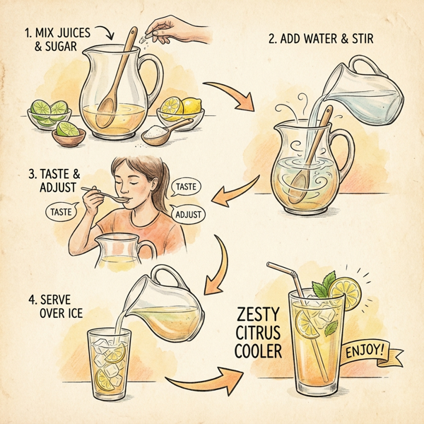 Zesty Citrus Cooler instructions