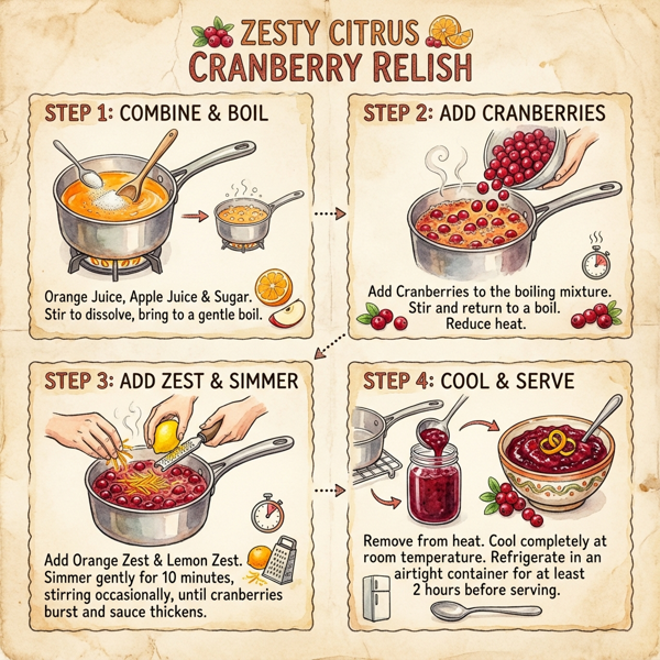 Zesty Citrus Cranberry Relish instructions
