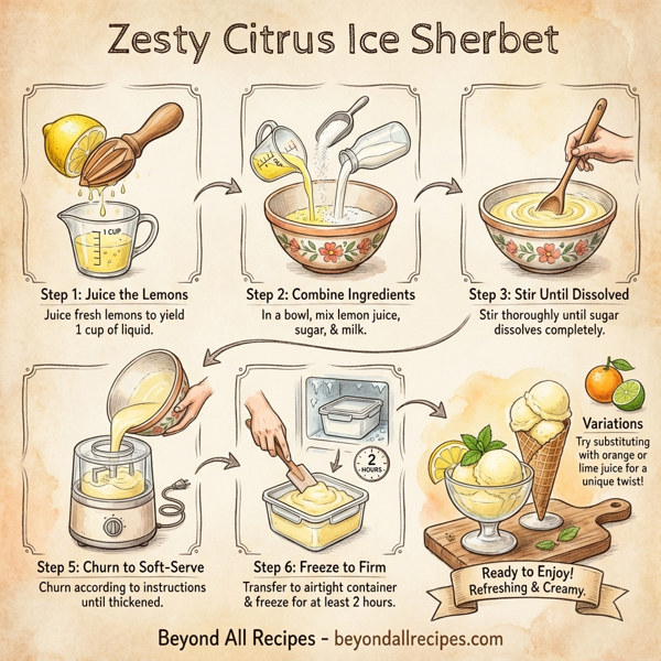 Zesty Citrus Ice Sherbet instructions