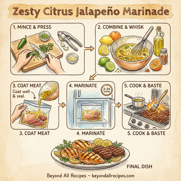 Zesty Citrus Jalapeño Marinade instructions