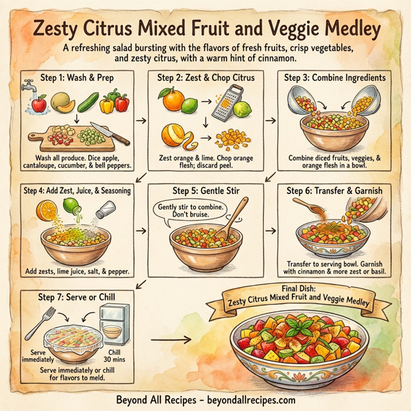 Zesty Citrus Mixed Fruit and Veggie Medley instructions