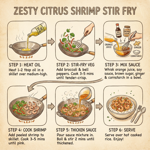 Zesty Citrus Shrimp Stir Fry instructions