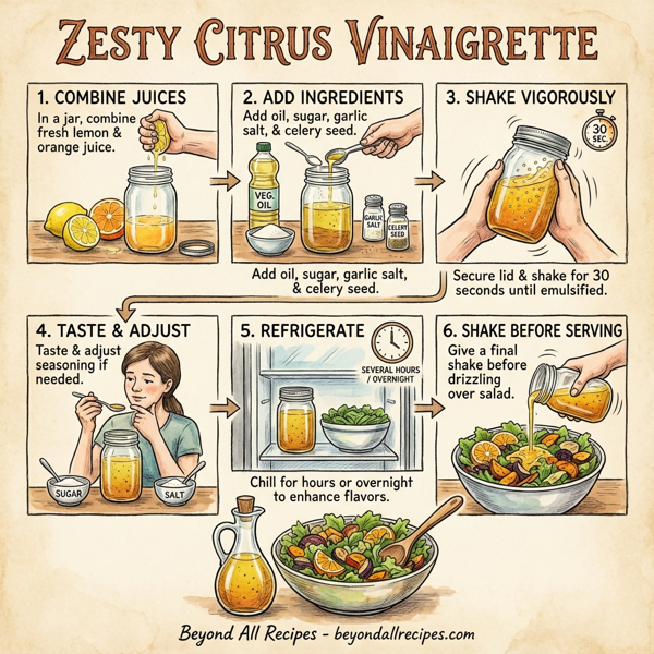 Zesty Citrus Vinaigrette instructions