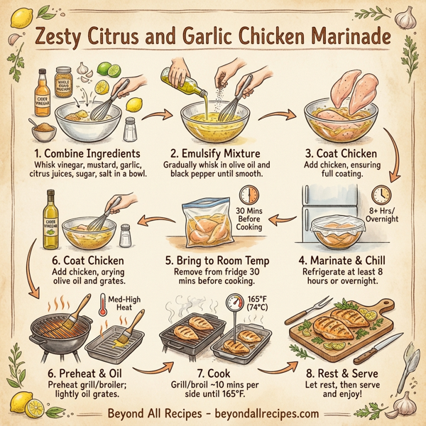 Zesty Citrus and Garlic Chicken Marinade instructions