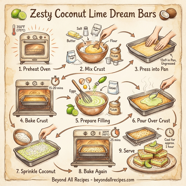 Zesty Coconut Lime Dream Bars instructions