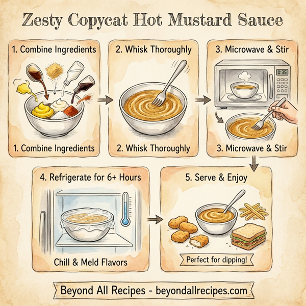 Zesty Copycat Hot Mustard Sauce instructions