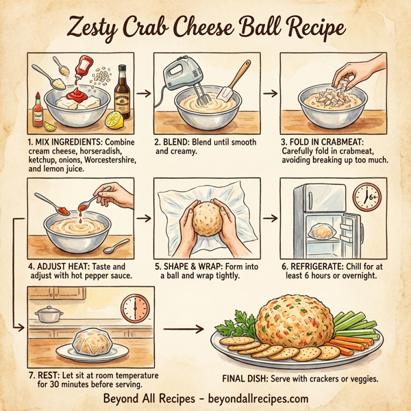 Zesty Crab Cheese Ball instructions