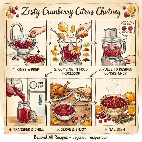 Zesty Cranberry Citrus Chutney instructions