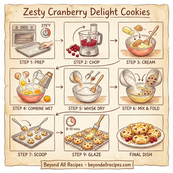 Zesty Cranberry Delight Cookies instructions
