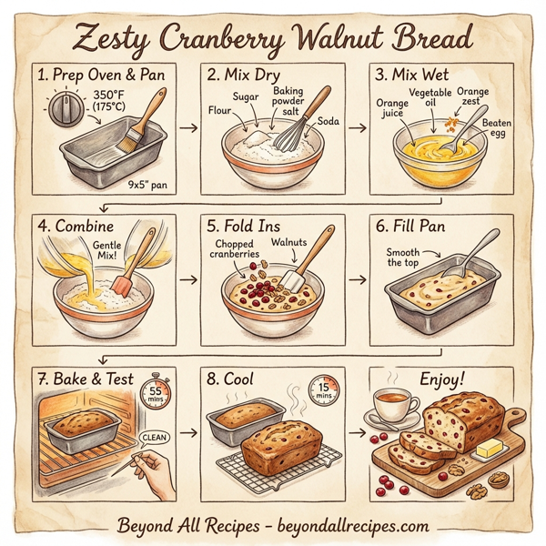Zesty Cranberry Walnut Bread instructions