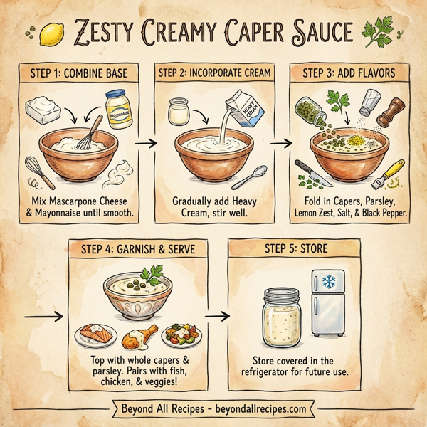 Zesty Creamy Caper Sauce instructions