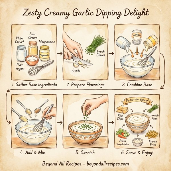 Zesty Creamy Garlic Dipping Delight instructions