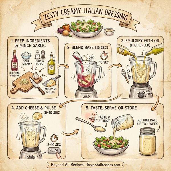 Zesty Creamy Italian Dressing instructions