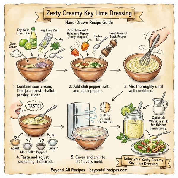 Zesty Creamy Key Lime Dressing instructions