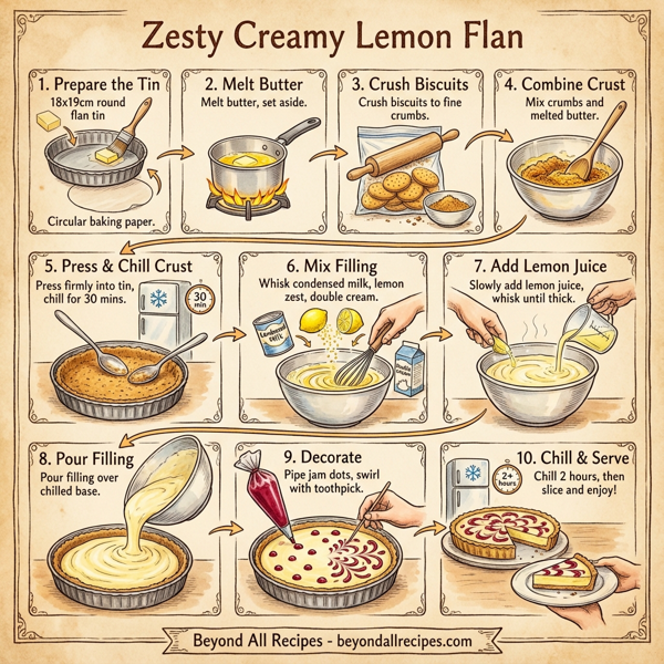 Zesty Creamy Lemon Flan instructions
