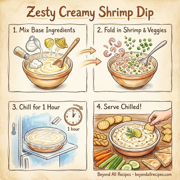 Zesty Creamy Shrimp Dip instructions