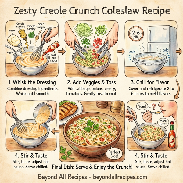Zesty Creole Crunch Coleslaw instructions