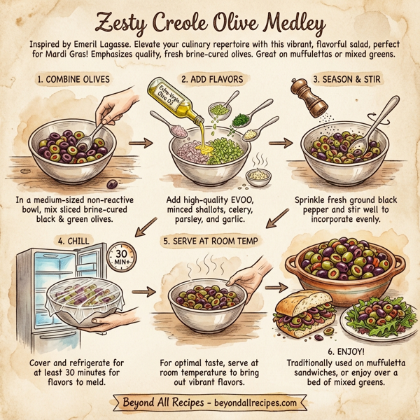 Zesty Creole Olive Medley instructions